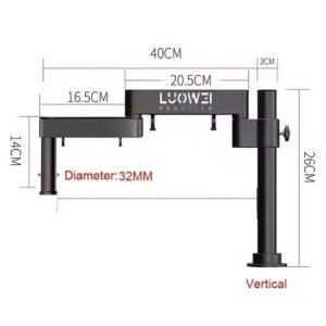 Soporte Universal Microscopio Mesa Pared Plegable con Brazo Oscilante LUOWEI LW-017