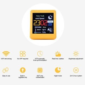 Small Tv ULTRA Mini Pantalla Secundaria Reloj GIF Cotizaciones GeekMagic