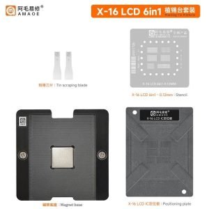 Base Magnetica Reballing Stencil LCD IC Pantalla iPhone X -16 AMAOE