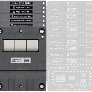 Soporte Holder Reballing Stencil CPU iPhone 7-16pmx Transplante AMAOE Mbga-ip 30