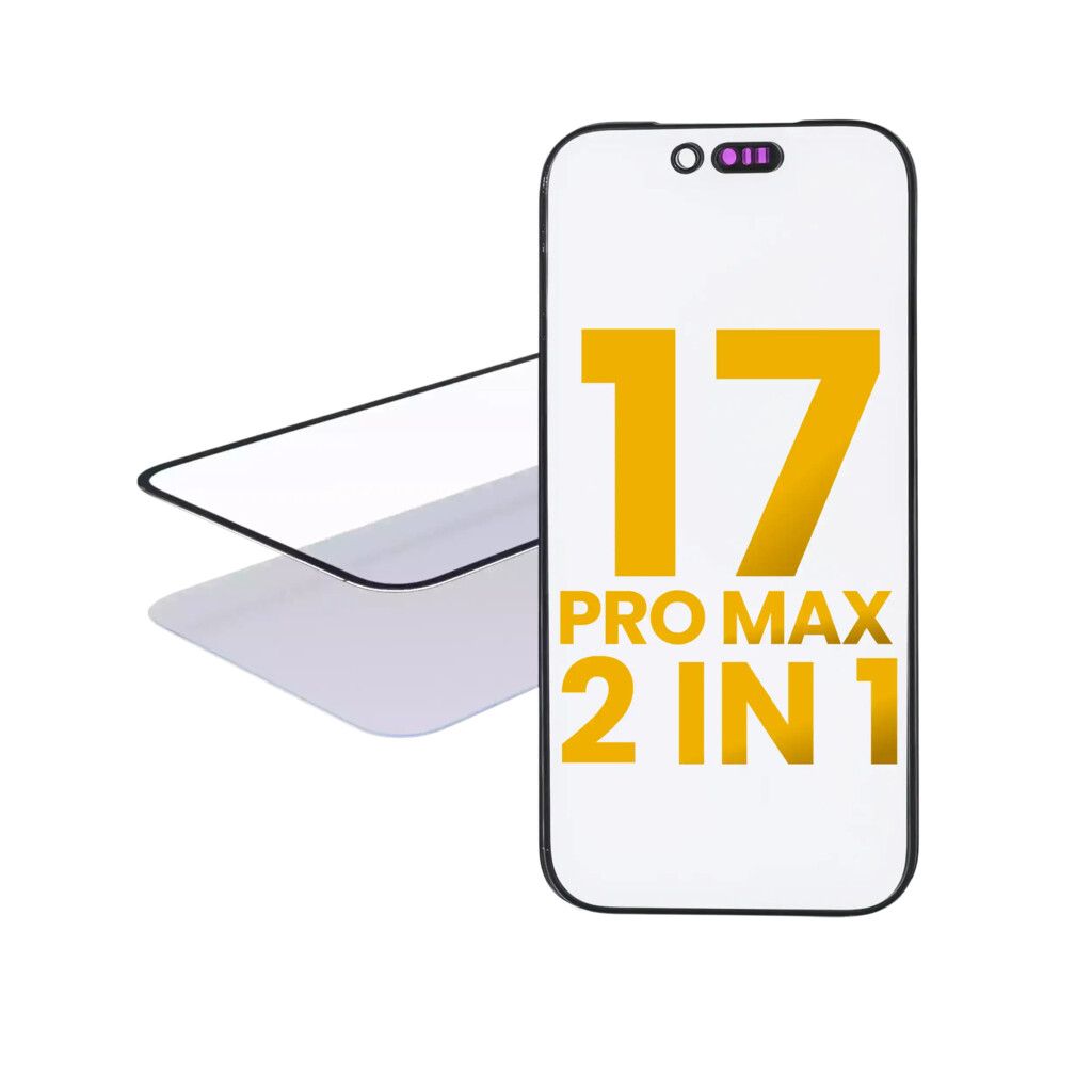 2 en 1 (Cristal frontal + OCA preinstalado) para iPhone 17 Pro Max (OCA Master) PACK X2 2 en 1 (Cristal frontal + OCA preinstalado) iPhone 17 Pro Max (OCA Master) PACK X2