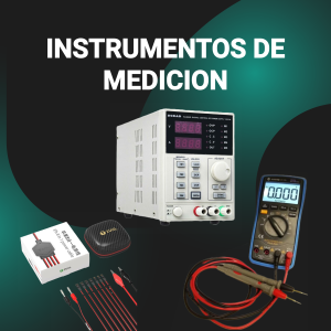 Fuentes de alimentación y multímetros de diagnóstico.