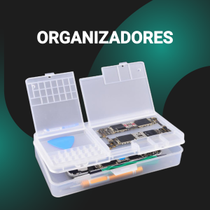 Cajas organizadoras para repuestos y tornillos.