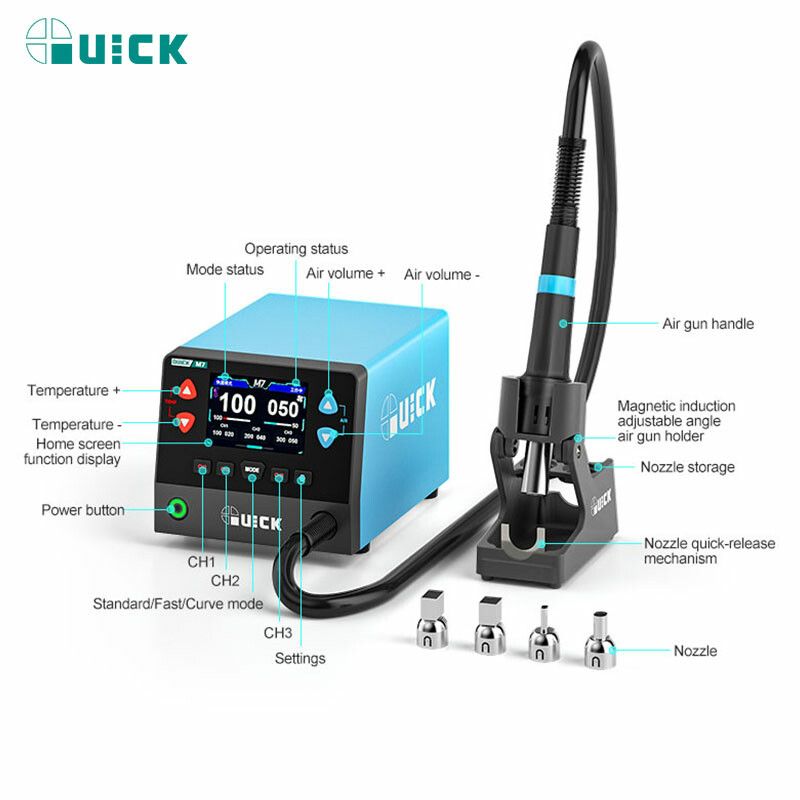 Estacion de Soldado Aire Caliente – Quick M7 Estacion de Soldado Aire Caliente - QUICK M7
