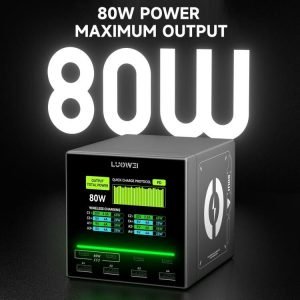 Multicargador Hub Carga LUOWEI Raptor LW-U1 80w Mini