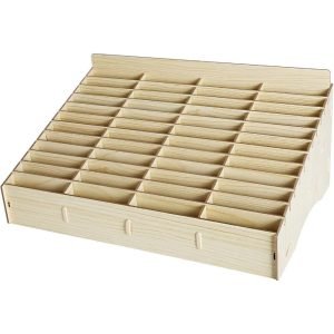 Organizador de Equipos Madera 48 Celulares