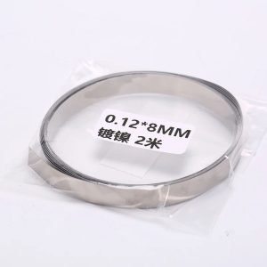 Cinta Niquel Soldadora Puntos Baterias Core 0.12 x 8mm x 10 mts