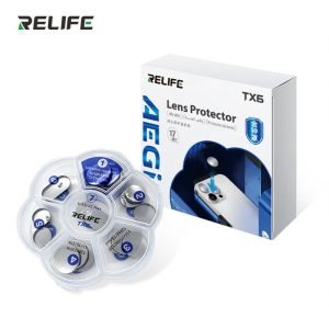 Relife TX6 Juego De 17 Protectores De Lente De Aluminio Láser Para Cámara, Compatibles Con Iphone 8 A 17 Pro Max.