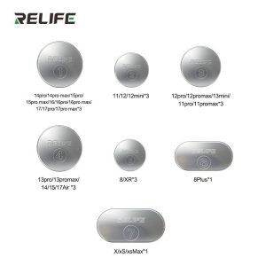 Relife TX6 Juego De 17 Protectores De Lente De Aluminio Láser Para Cámara, Compatibles Con Iphone 8 A 17 Pro Max.
