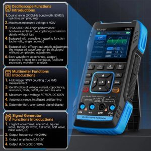 Osciloscopio Digital Portatil Tester 10MHz 50MS/s FNIRSI 2C23T-H Plus