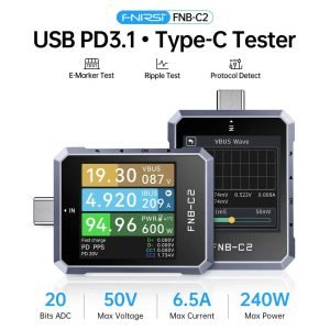 Tester Medidor de Consumo USB Tester FNIRSI FNB C2 Bluetooth