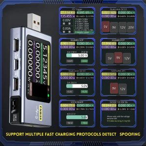 Medidor de Consumo USB Tester FNIRSI FNB58 Bluetooth