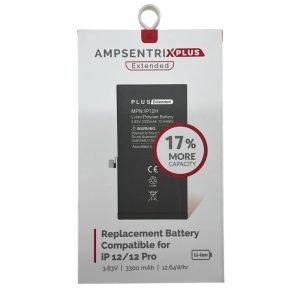 Bateria Extendida iPhone 12-12 Pro Pre Programada AmpSentrix Plus Extended