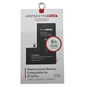 Bateria Extendida iPhone 15 Pro Pre Programada AmpSentrix Plus Extended